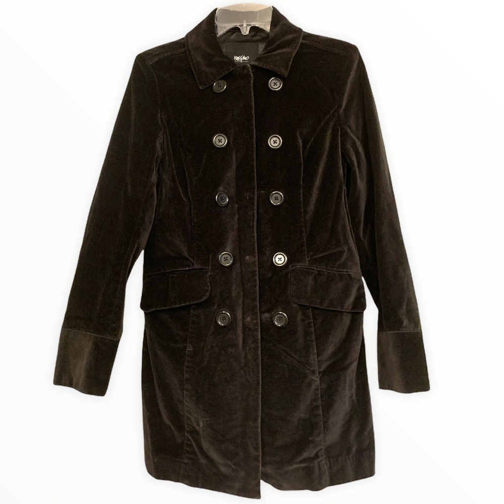 Mossimo Velvet Pea Coat Size S